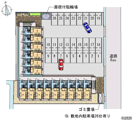 富山市才覚寺 月極駐車場